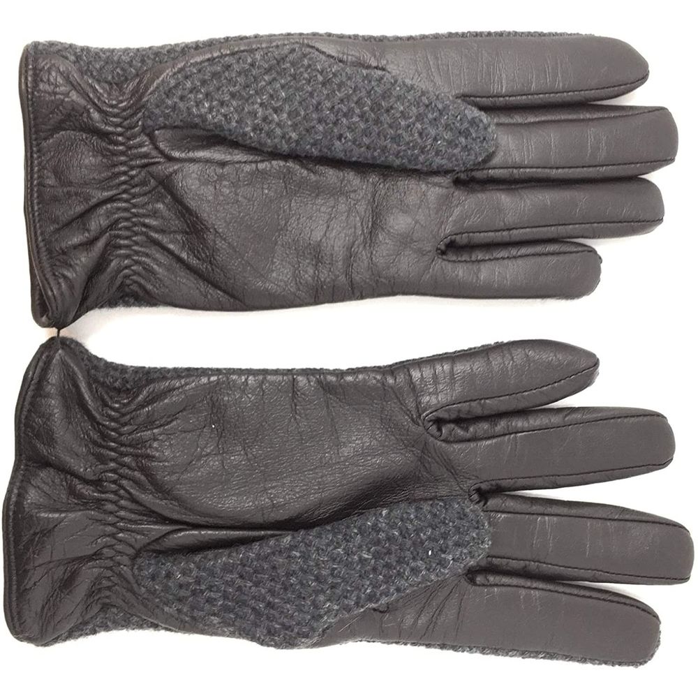Bloomingdales Leather Wool Gloves Touchscreen NWT - Picture 2 of 2